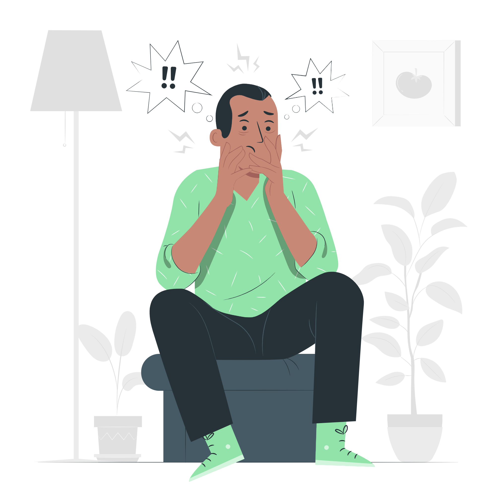 Illustration Post-traumatic stress disorder PTSD